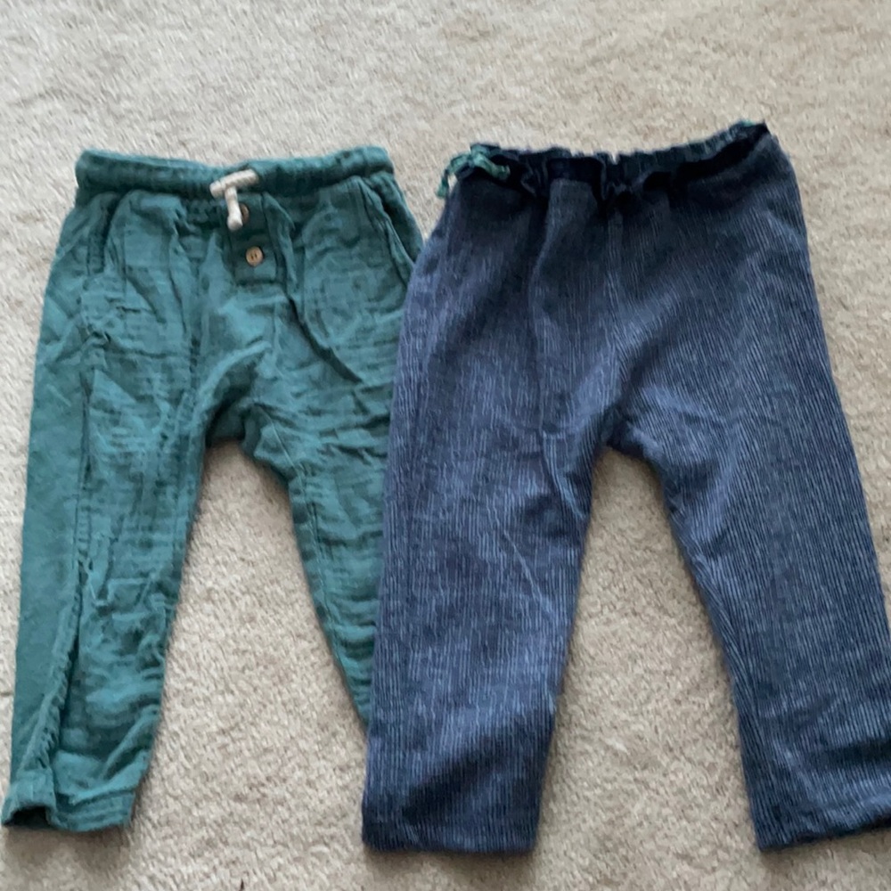 2 pairs Zara baby pants size 18-24 months